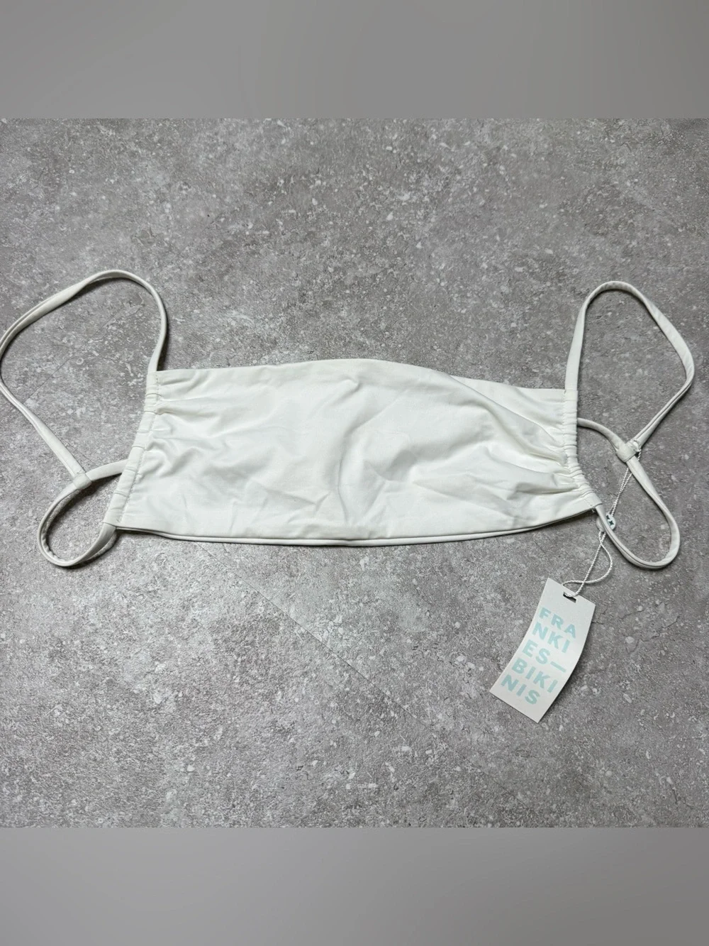 New Revolve Frankie’s Bikinis Kailyn Top in white size medium